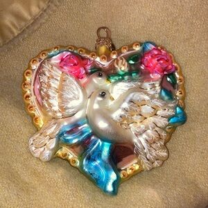 Christopher Radko Valentines Wedding Ornament 2001  "TRUE TURTLE-LOVES" 01-473-0